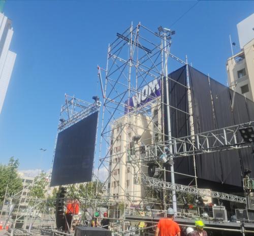 La Novena en Plaza Italia